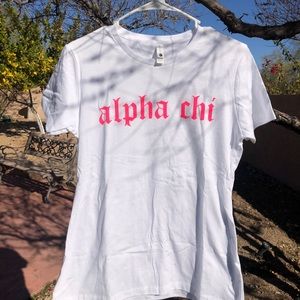 Alpha Chi T-shirt! Size L